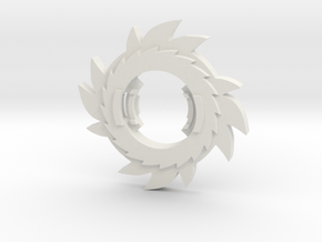 Beyblade Shadow the Hedgehog | Custom Attack Ring in White Natural Versatile Plastic