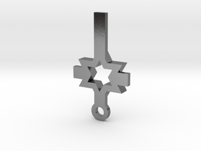 STAR CROSS 002 in Polished Silver