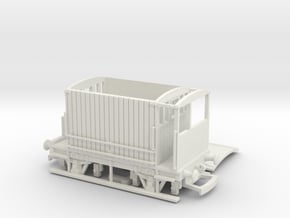 HO/OO LMS Midland Brake Van v3 Bachmann in White Natural Versatile Plastic