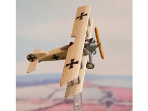 Fokker D.I (multiple scales) in White Natural Versatile Plastic: 1:144