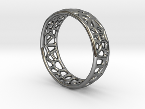 ring 7size in Polished Silver