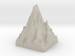 Model of Mount Rainier in Natural Sandstone