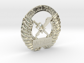 Almost in Regs TACPNESS Crest NSFW in 14k White Gold