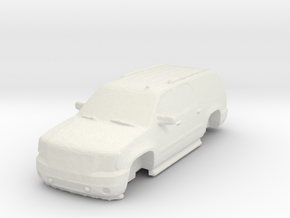 2013-19 GMC Yukon (no wheels) 1/64 in White Natural Versatile Plastic