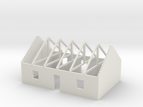 House in Construction 1/120 in White Natural Versatile Plastic