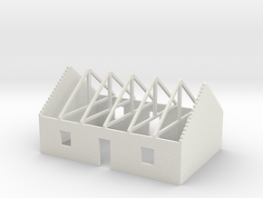 House in Construction 1/144 in White Natural Versatile Plastic