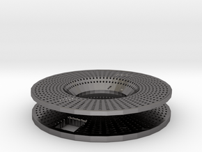 Isopropyl Bath Spinner Wheel With Magnet in Polished Nickel Steel