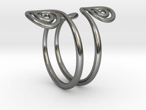 Rolled ring in Polished Silver