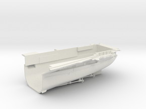 1/600 CVS-14 USS Ticonderoga Stern in White Natural Versatile Plastic