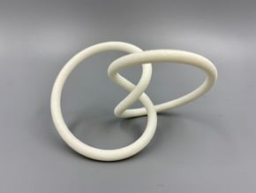 Optimized Rolling Knot - type 7 in White Natural Versatile Plastic