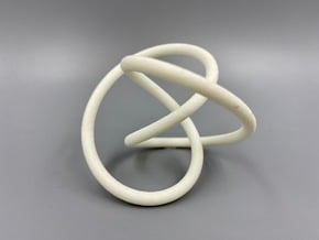 Optimized Rolling Knot - type 9 in White Natural Versatile Plastic