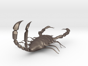 danger scorpion  in Polished Bronzed-Silver Steel