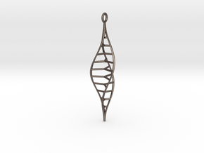 spiral in Polished Bronzed-Silver Steel