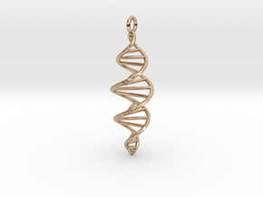 spiral DNA closure in 14k Rose Gold Plated Brass