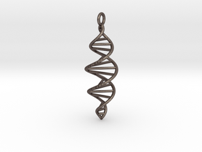 spiral DNA closure in Polished Bronzed-Silver Steel