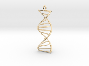 spiral DNA in 14k Gold Plated Brass
