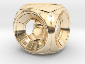 Division Dice in 14K Yellow Gold
