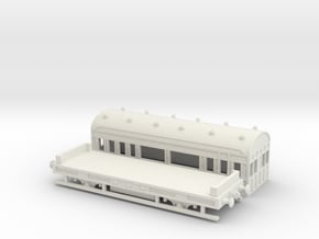 HO/OO scale Works Unit coach 2 chain in White Natural Versatile Plastic