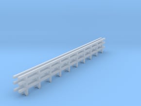 NYC Subway EL Railing Z scale (2 pc) in Tan Fine Detail Plastic