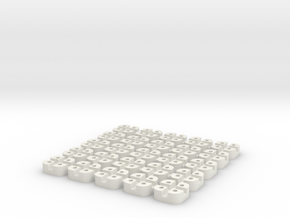RGB Wall segment joints 25 in White Natural Versatile Plastic