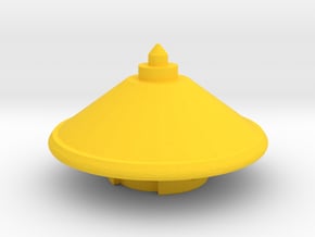 Beyblade Wool Defenser-2 | Anime Blade Base in Yellow Processed Versatile Plastic