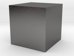 50 mm Solid Cube in Processed Stainless Steel 17-4PH (BJT)