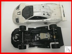 Chassis for Slot It BMW McLaren F1 GTR in White Natural Versatile Plastic