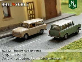 Trabant 601 Universal (N 1:160) in Smooth Fine Detail Plastic