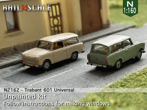 Trabant 601 Universal '80 (N 1:160) in Tan Fine Detail Plastic