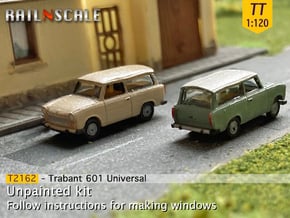Trabant 601 Universal (TT 1:120) in Smooth Fine Detail Plastic