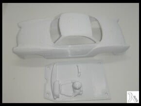 Interior for JA Slots Karmann Ghia in White Natural Versatile Plastic