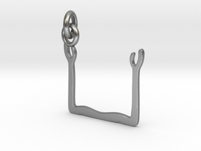 KA Pendant in Natural Silver (Interlocking Parts)