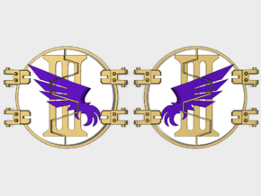 Winged Claw III: Legion Deimos Round Doors in Tan Fine Detail Plastic