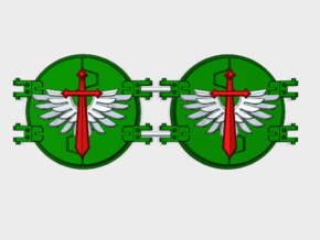Winged Sword: Legion Deimos Round Doors in Tan Fine Detail Plastic