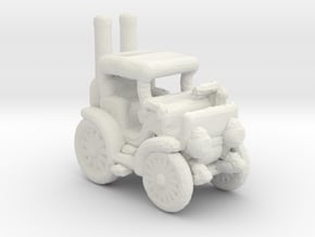 1800's Steam Carriage 1:160 Scale white only in White Natural Versatile Plastic