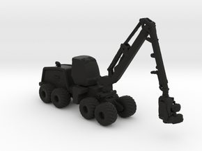 1270G J.D.  Wheeled Harvester 1:160 scale in Black Smooth PA12
