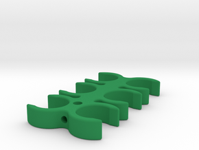 EV Charging Cable Clip 18mm in Green Processed Versatile Plastic