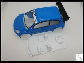 Interior for SCX Ford Fiesta JWRC in White Natural Versatile Plastic