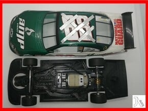 Chassis for Scalextric Nascar - Chev Impala SS in White Natural Versatile Plastic