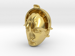 MARIA Metropolis Pendant ⛧ VIL ⛧ in Polished Brass: Large