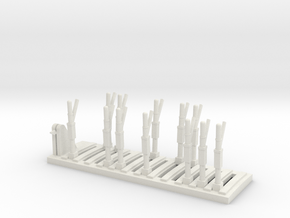 'S Scale' - Switching Station in White Natural Versatile Plastic
