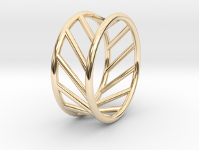 Twisted Cage Ring Size 8.75 in 14K Yellow Gold