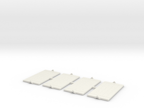 Outrigger pads 1,2x2,5m in White Natural Versatile Plastic