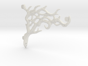 Branch-like Plant-Hanger (foundry pattern-board A) in White Natural Versatile Plastic