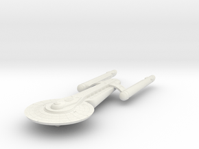 3125 Scale Federation Flatbed Operational Carrier in White Natural Versatile Plastic