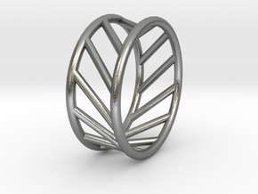 Twisted Cage Ring Size 8.75 in Natural Silver