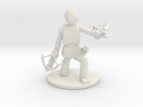 Double Crossbow Guy in White Natural Versatile Plastic