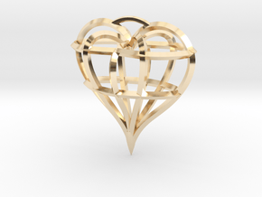 Heart of love in 14K Yellow Gold