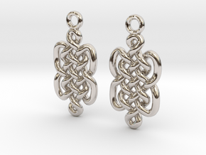 Knots [earrings] in Rhodium Plated Brass