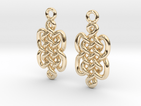 Knots [earrings] in 14k Gold Plated Brass